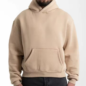Whole Sale Men's Hoodies Breathable Top Quality Custom Logo Screen Printing Oversized 100% Cotton Fleece Street Wear Hoodie 2026 - Product Image 3