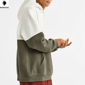 เสื้อมีฮู้ดผ้าซักแบบวินเทจผ้าคอตตอนเนื้อหนาพิมพ์ลายเทอร์รี่ผ้าหนาสำหรับผู้ชายเทคนิคการปักสีพื้นแบบนูนสำหรับฤดูหนาว - Product Image 2