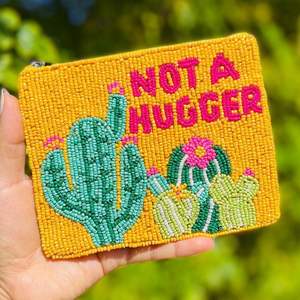 กระเป๋าใส่เหรียญประดับลูกปัดทรงสี่เหลี่ยมตกแต่งด้วยการปิดที่ซิปและมีพู่ประดับ - Product Image 3