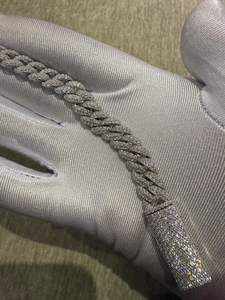 Pulsera Cubana de Plata 925 con Diamantes de Moissanita, Estilo Hip Hop de Lujo, Brillante, para Unisex - Product Image 4