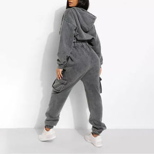 Traje de sudor lavado con ácido de diseño personalizado para mujer Top nuevo chándal corto de talla grande con tops cortos al por mayor 100% algodón Joggers OEM - Product Image 2