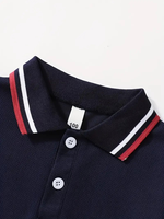 Ensemble de 5 polos unisexes pour l'été, décontractés, écologiques, en jersey compressé, lourds, à séchage rapide, respirants, t-shirts pour enfants
