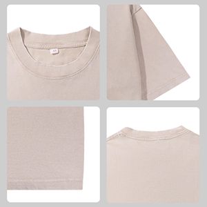 แฟชั่น2025ใหม่เสื้อยืดคอกลมแขนสั้นพิมพ์ลายวินเทจสำหรับผู้ชายย้อนยุคผ้าบาติกจางหายไปหลวม boxy พอดีตัว100% ลำลอง - Product Image 3