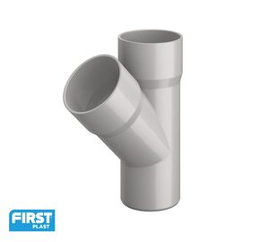 50mm PVC grigio tubi di drenaggio 45 gradi ramo per la gestione dell'acqua interna casa all'aperto tetto materiali plastici da costruzione - Product Image 1