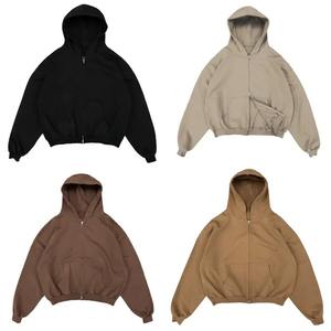 Sudaderas con capucha extragrandes informales para hombre, jerséis de manga larga, Sudadera con capucha lavada con ácido desgastada de gran tamaño para hombre - Product Image 1