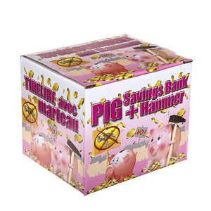 Tirelire cochon miniature de haute qualité en vinyle avec marteau, motif numérique élégant, pour économiser de l'argent ou comme cadeau - Product Image 2