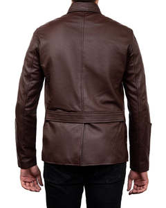 Premium <b>Genuine</b> Cowhide Leather Jacket for Men - Product Image 3