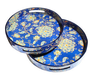 Venta caliente MDF con bandeja de trabajo Mina Bandeja decorativa para el hogar y el hotel Bandeja de servicio hecha a mano - Product Image 3