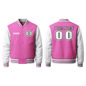 Mode 2025 veste universitaire recadrée OEM unisexe Patch personnalisé Logo haute qualité toile respirant coupe-vent hiver bas quantité minimale de commande en vrac - Product Image 1