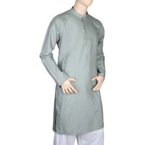 Mashriq Slim Fit <b>Kurta</b> For <b>Men</b> - L Green - Product Image 1