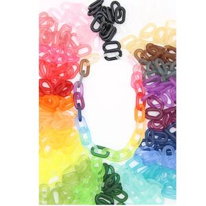 Chaîne en résine de grande taille, maillons de chaîne en résine colorés pour la décoration murale, séparateur de pièce et accessoires de rideaux disponibles - Product Image 3