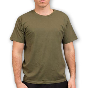 เสื้อยืดคอกลมแขนสั้นคอกลมผ้าฝ้ายออกแบบเป็นยี่ห้อตามต้องการ - Product Image 1