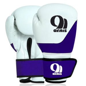 Guantes de Kickboxing Muaythai profesionales de alta calidad, guantes de boxeo de entrenamiento de cuero de vaca con logotipo personalizado para artes marciales - Product Image 2
