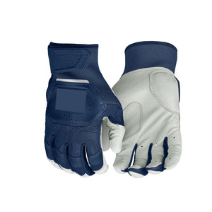 OEM ถุงมือเบสบอลเล่นซอฟต์บอลคุณภาพสูงสั่งทำโลโก้ได้ตามต้องการมีห่วงปิดหนังแกะแท้ - Product Image 2