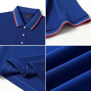 Vente en gros de t-shirts polo de golf personnalisés pour hommes polos de sport et d'entraînement en polyester vierge coupe ajustée - Product Image 3