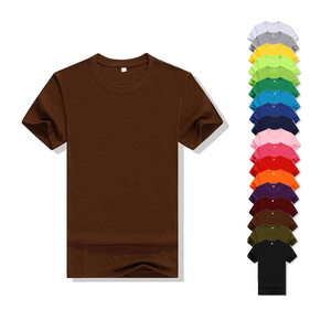 Camiseta de verano 100% algodón de alta calidad con logotipo estampado personalizado para hombre, camisetas de manga corta con cuello redondo en blanco para hombre a la venta - Product Image 1