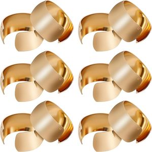 Metal Glossy <b>C</b>-<b>Shaped</b> Napkin Ring Western Restaurant Hotel <b>Table</b> Wedding Napkin Buckles Metal Napkin Ring - Product Image 1