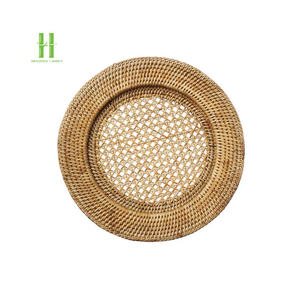 Best Seller 2026 Round <b>Charger</b> <b>Plate</b> Boho Rattan <b>Charger</b> <b>Plates</b> for Table Decoration Top Choice Placemat OEM Accepted - Product Image 3