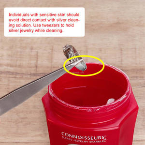 Boasta Reusable <strong>Silver</strong> Jewelry Cleaning Solution 236ml Sterling <strong>Silver</strong> <strong>Cleaner</strong> with Basket for Ring Necklace Care - Product Image 2