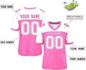 Urban Clubwear Streetwear Camisetas de fútbol americano Ropa deportiva Secado rápido Transpirable Malla de poliéster Sublimación Imprimir Logo - Product Image 2