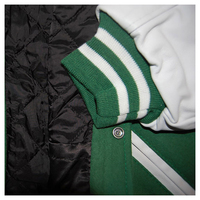 Veste de baseball universitaire pour homme en toile personnalisée avec logo 2024, impression numérique, noir, lettres, bleu clair, veste universitaire, OEM, coton