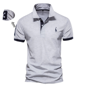 Polo personalizado para hombre, diseño de piqué de algodón, manga corta de alta calidad, antiarrugas, informal, marca de verano, calidad, fábrica de China - Product Image 6