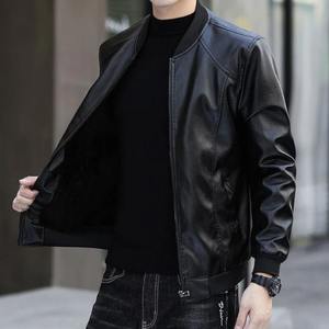 Chaquetas con Cremallera para Hombre, Venta Caliente, Ropa de Moda Personalizada, Chaqueta de Cuero PU para Hombre, Fabricante de Chaquetas Elegantes para Hombre al por Mayor - Product Image 1