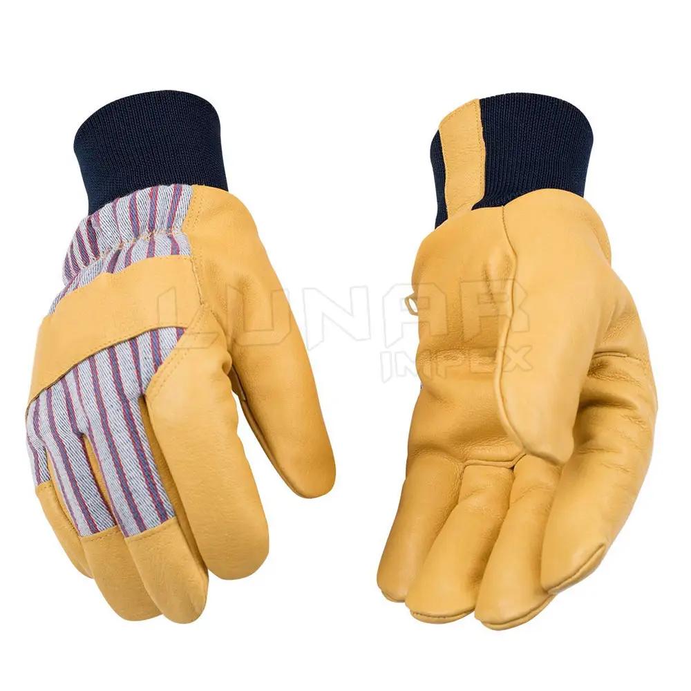 Kunden spezifische Garten handschuhe Hochleistungs-Wärme arbeits schutz handschuhe Sicherheits arbeit Leder arbeits schutz handschuhe