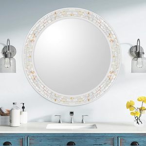 New Mother of Pearl Mirror Frames Shape Rectangle Gold Leaf <b>Wall</b> Wooden Frame to <b>Hang</b> on the <b>Wall</b> Wholesale by ARTISAN AURA - Product Image 4