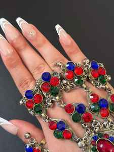 ชุดเครื่องประดับทำด้วยมือ afghan kuchi ในเกรดและราคาที่แตกต่างกันเครื่องประดับแฮนด์เมด afghani ดีไซน์ใหม่สำหรับงานแต่งงาน - Product Image 3