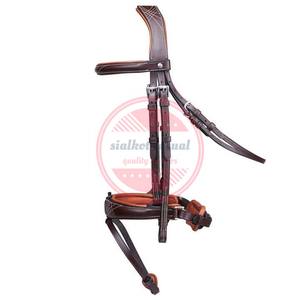 Cabestro de cuero al por mayor Cabestro de cuero para montar a caballo con tamaños personalizados - Product Image 4