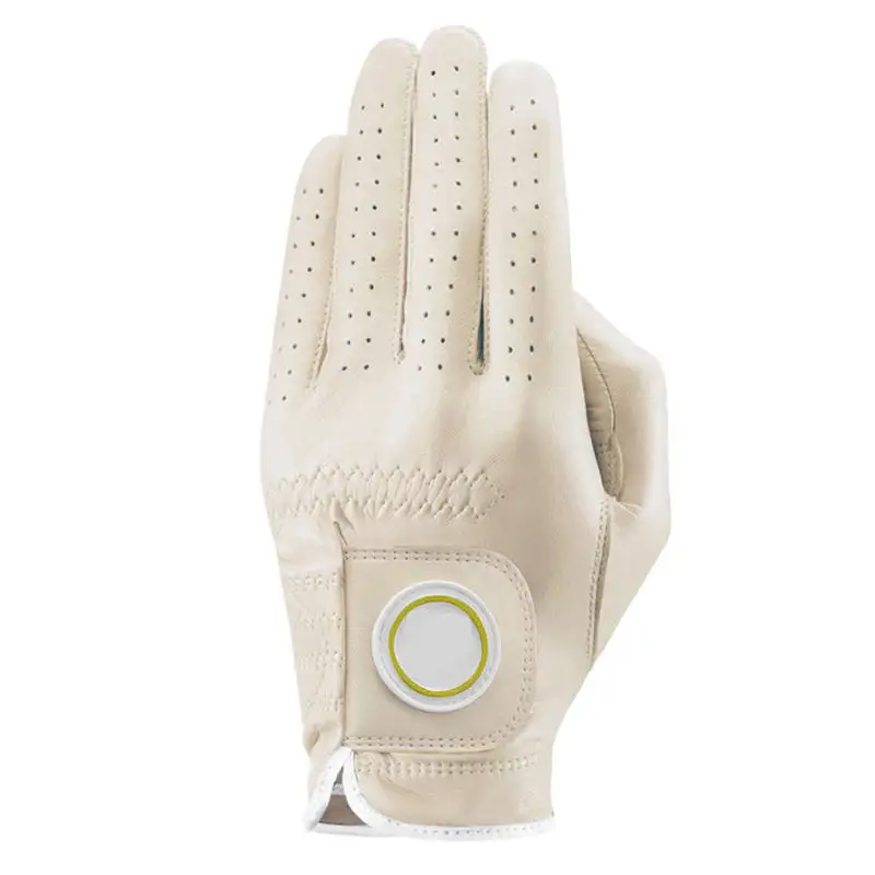 Low MOQ Custom Luxury Waterproof Sport Sheepskin Golf Glove Premium Winter Full Cabretta Leather Golf Gloves