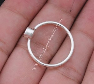 Bague en argent sterling 925 avec pierre précieuse améthyste pour femme, bijoux artisanaux certifiés pour mariages et fêtes - Product Image 4