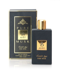 Perfume PURE MUSK 100 ml de Ayat Perfumes Original Dubai, Eau de Parfum Árabe de Larga Duración para Hombre y Mujer - Product Image 1