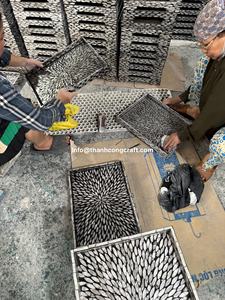 PLATEAU CADEAU DE LUXE RAMADAN en MOP Vietnam Artisanat pour l'Arabie Saoudite EAU Qatar Koweït Irak Bahreïn Oman Vente en gros OEM - Product Image 3