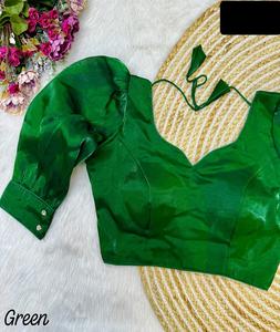 Fantaisie indienne beau ballon desgine coutures lourdes crochets rembourrés à la main avec un chemisier doux et soyeux et de fête. - Product Image 6