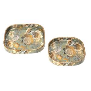 Plateau de service en bois de qualité supérieure, fait à la main, en bois de mangue, carré avec bord rond, plateau de service au meilleur prix - Product Image 4