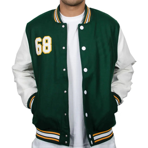 Veste bomber de baseball à col montant pour homme de haute qualité, originale, imperméable, coupe-vent, respirante, vêtements d'extérieur d'hiver, personnalisable - Product Image 2