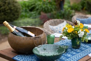 Tazón de maceta colgante Vintage de Metal reciclado redondo rústico de alta calidad para decoración del hogar y jardín para uso en exteriores e interiores - Product Image 3