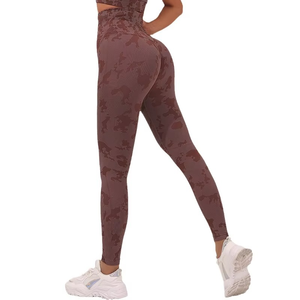 Ropa de gimnasio sin costuras transpirable informal de cintura alta para mujer, ropa de Yoga, mallas de alta calidad - Product Image 4