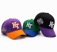 Casquette de baseball unisexe à deux tons avec logo brodé personnalisé de haute qualité, réglable, décontractée, pour le sport et le golf, pour adultes