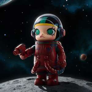 POP MART MEGA SPACE MOLLY 400% Hello Moon Figurine de collection avec PVC ABS <span class=keywords><strong>PC</strong></span> pour la décoration sur le thème du ciel nocturne - Product Image 3