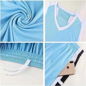 Uniforme de basket-ball personnalisé pour adultes, 100% polyester, jersey respirant antibactérien avec logo personnalisé et impression par sublimation - Product Image 3