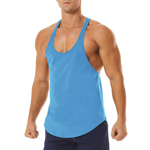 Camiseta sin mangas para hombre con logotipo personalizado con alta calidad/servicio OEM Camiseta sin mangas de entrenamiento transpirable para hombre - Product Image 5