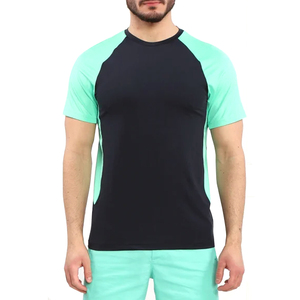 ราคาขายส่งที่ดีที่สุดโลโก้ที่กําหนดเอง Raglan แขนผู้ชายเสื้อยืดยิม / ขายร้อนผู้ใหญ่ขนาดผู้ชายยิมเสื้อยืด - Product Image 1