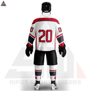 Uniforme de hockey sobre hielo para hombres hecho a medida de alta calidad cómodo con logotipo impreso sublimado Oem Team Kit para adultos - Product Image 2