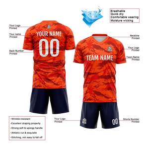 Camiseta de Fútbol para Hombre de Manga Corta con Cuello en V, Transpirable, de Secado Rápido, Antibacteriana, Fabricada con Materiales de Alta Calidad, 100% Poliéster - Product Image 6
