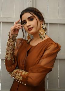 Haute qualité tenue de soirée spéciale Georgette indienne et pakistanaise robe respirante tenue décontractée indienne Punjabi robe pour femmes filles - Product Image 2