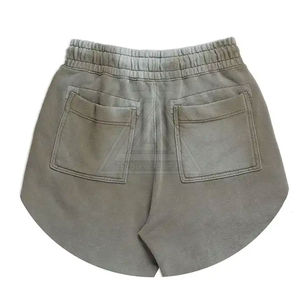 Pantalones cortos para correr de lana de felpa francesa con cordón personalizado para hombre, patrón camuflado ácido, tela suave, ropa informal, talla XS - Product Image 5