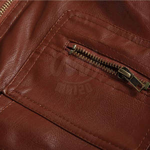 แจ็กเก็ตฤดูหนาวของผู้ชายสินค้ามาใหม่แฟชั่นหนังแท้ดีไซน์ตามสั่ง - Product Image 5